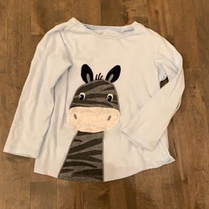 First impressions zebra long sleeve T, size 4t
